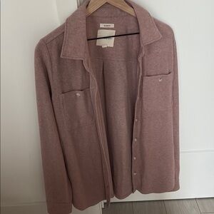 Blush Pink shirt jacket -Thread & Supply; Size Small